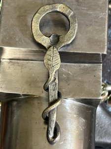 Forged leaf bottle opener